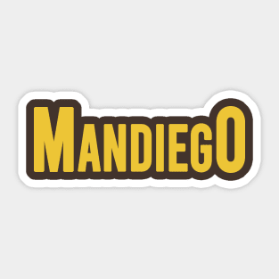 Mandiego Straight Sticker